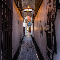 Narrow street of Brussels