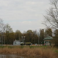 The sky above Daugavgrīva is cloudy.