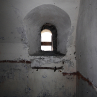 Daugavgrīva, an old building with a window.