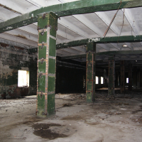 An Iļģuciems building room, abandoned for a long time.