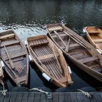 Klaipeda. Boats.