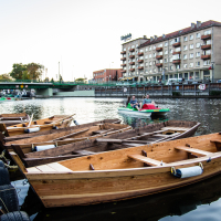 Klaipeda. Boats.