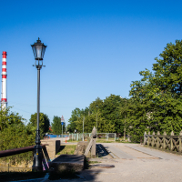 Klaipeda. Wooden bridge.