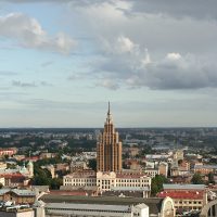 Cloudy sky, Riga