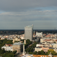 Cloudy sky, Riga.