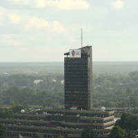 Cloudy sky above Riga.