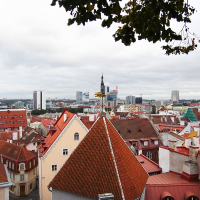 A bird's-eye view of Tallinn.