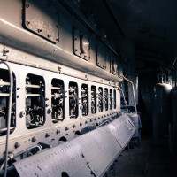A photograph showcasing a historic train engine at a museum.