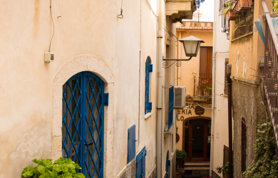 Narrow Street Of Taormina