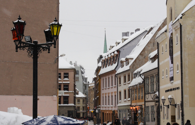 Old Riga In Winter