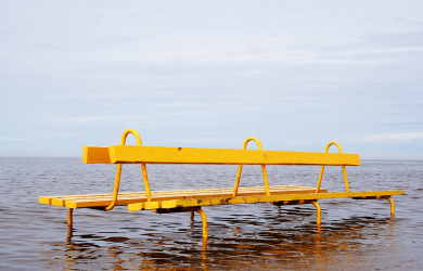 A Sea-Bound Bench.